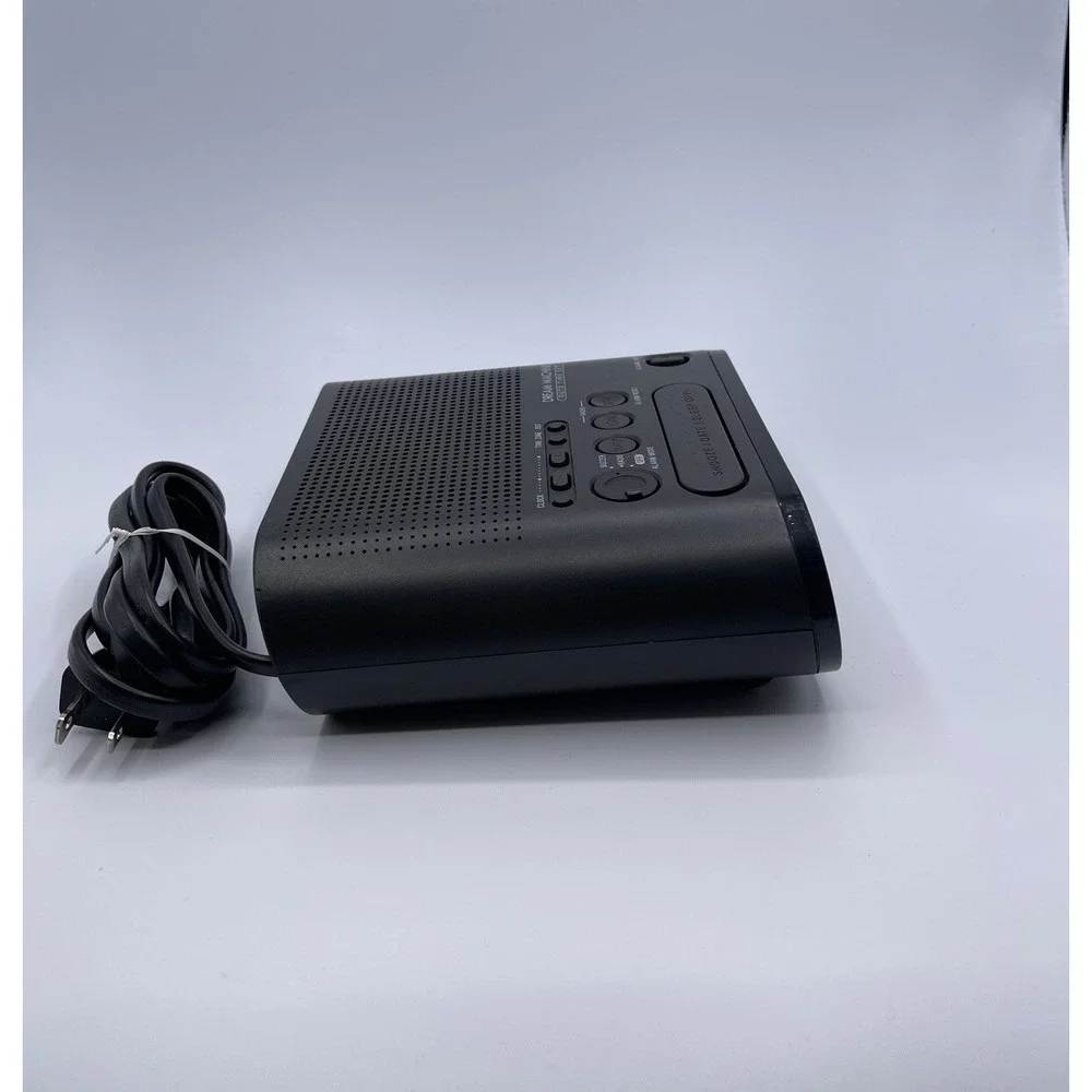 Sony Dream Machine ICF-C218‎ Black AM/FM Alarm Clock Radio Tested Working